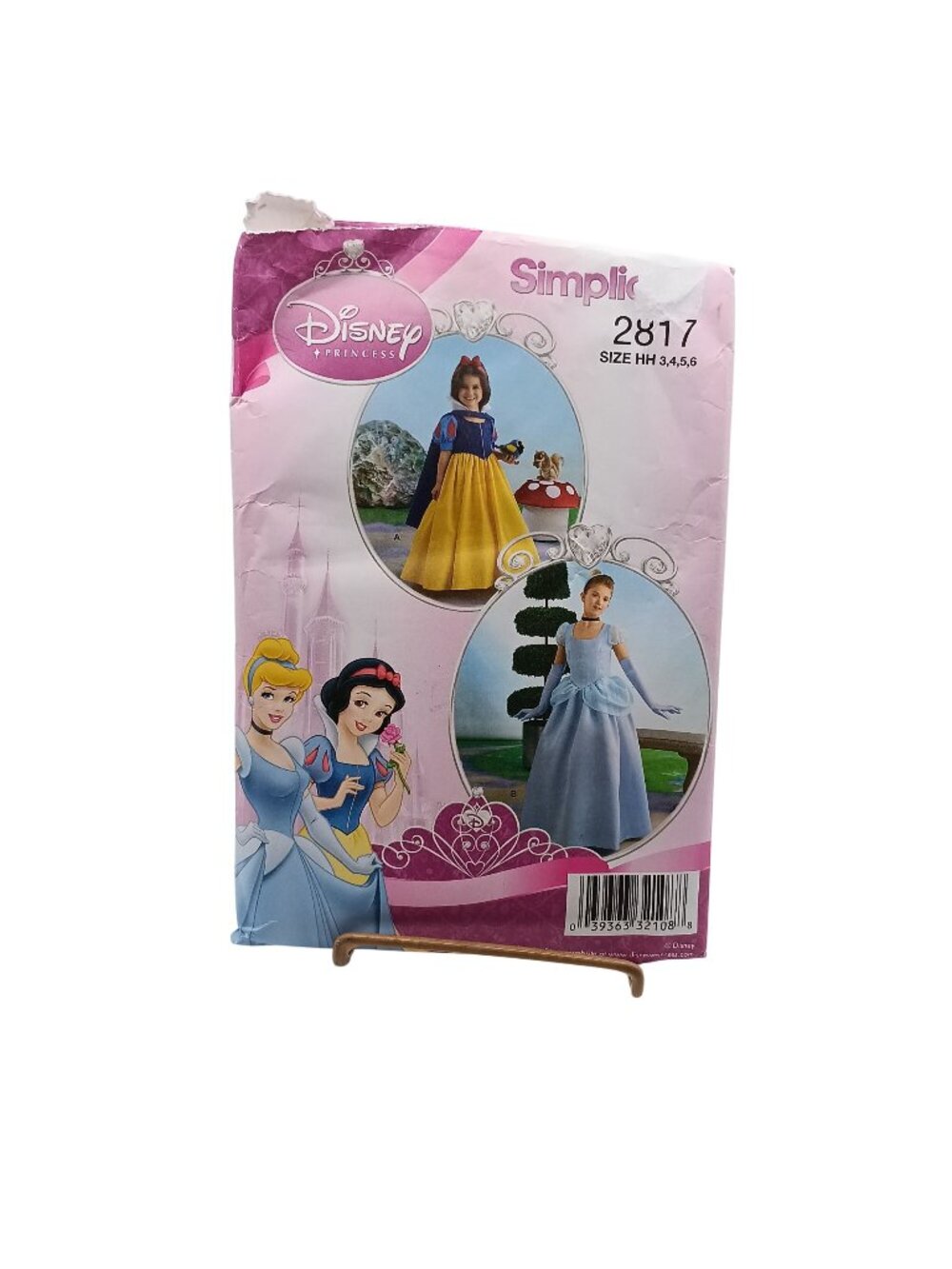 Disney Princess Simplicity 2817 Sewing Pattern Girls Size HH 3-6 Snow White